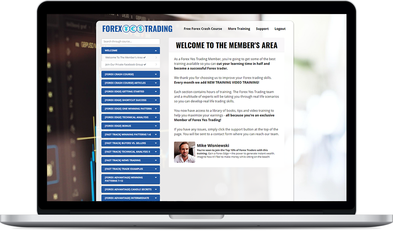 Member's Area Preview